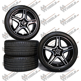 Mercedes C klasse W205 AMG 18 inch originele velgen A2054019500 / A2054019600 