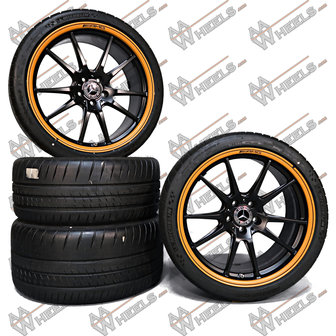 Mercedes C klasse C63 AMG APPTECH 19/20 inch originele velgen A2054017400 | A2054017500 