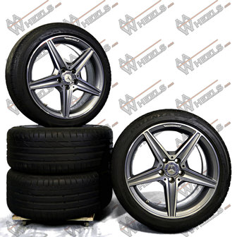 Mercedes C klasse W205 AMG 18 inch originele velgen A2054011100 | A2054011200