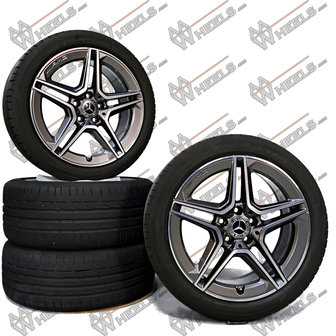 Mercedes C klasse W205 AMG 18 inch originele velgen A2054019500 | A2054019600 