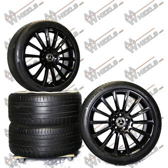 Mercedes C klasse C43 C450 W205 AMG multispaak 19 inch originele velgen A2054015400 | A2054016600