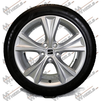 Seat Leon 17 inch originele velgen 5FA601025C | Zomerbanden