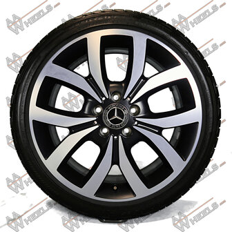 Mercedes A Klasse B klasse CLA 18 inch originele velgen A2464012102 | Zomerbanden