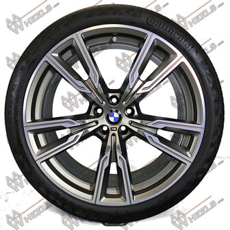 BMW X5 G6 G05, G06 M747, 747M 22 inch originele velgen 8072002 | 8072003 | zomerbanden