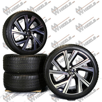 Volkswagen Golf 8 Bergamo 18 inch originele velgen 5H0601025AB | zomerbanden