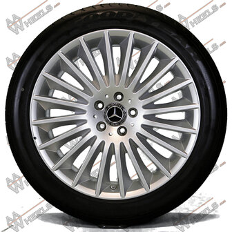 Mercedes S klasse W222 Multispaaks 19 inch originele velgen A2224011502 | A2224011602 | Zomerbanden