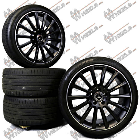 Mercedes C klasse C43 C450 W205 AMG multispaak 19 inch originele velgen A2054015400 | A2054016600