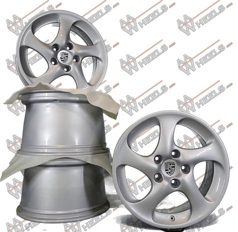 Porsche 911 996 Carrera 4 4S Turbo II Hollow Spoke 18 inch originele velgen 99636213604 | 99636214203