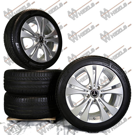 Mercedes A Klasse B klasse CLA 17 inch originele velgen A2464010800 | Zomerbanden