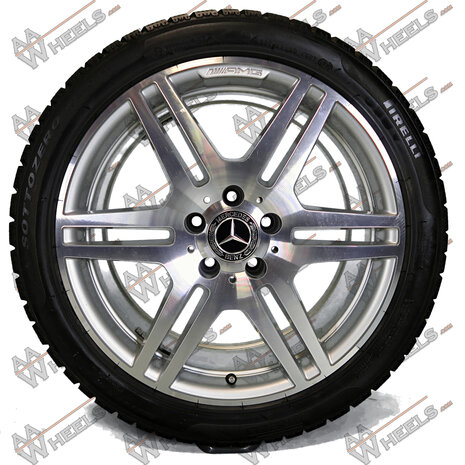 Mercedes E klasse W212 AMG 18 inch originele velgen A2124012302 | A2124012402 | winterbanden