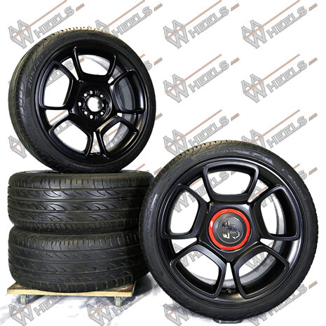 Fiat 500 Abarth Mugello II 17 inch originele velgen 51884253 | Zomerbanden